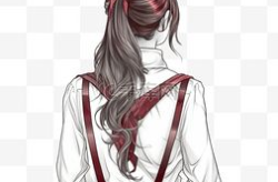 卡通美女背影图片,梦幻般的视觉享受